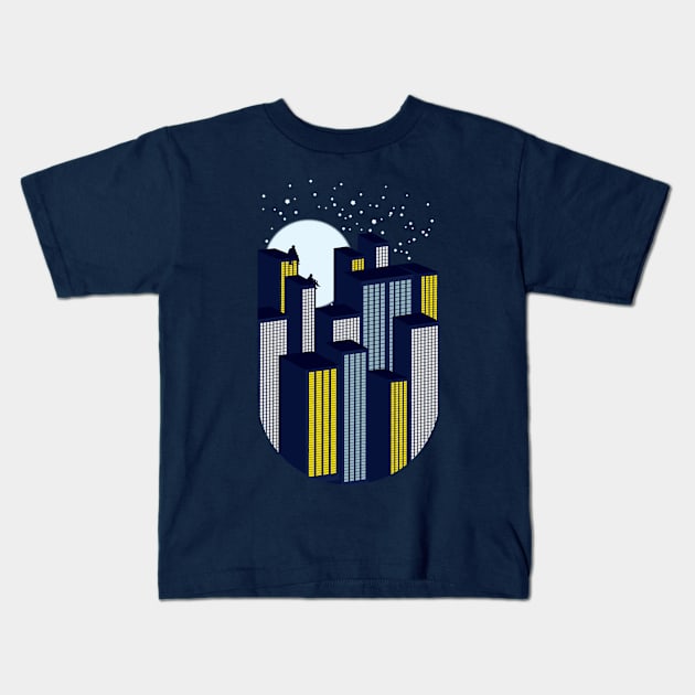 Big City Chill Kids T-Shirt by modernistdesign